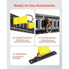 VEVOR E-Track Tie-Down Rail Kit, 4 Pack 2 ft E Track Rails, 20 Pcs Includes 2 Ratchet Straps & 4 O-Rings & 4 Tie-Offs with D-Ring & 2 Single Slots & 8 End Caps, Fit for Garages Vans Trailers