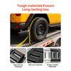 VEVOR E-Track Tie-Down Rail Kit, 4 Pack 7.7 ft E Track Rails, 26 Pcs Includes 2 Ratchet Straps & 8 O-Rings & 8 Tie-Offs with D-Ring & 8 End Caps, Fit for Garages Vans Trailers Motorcycles