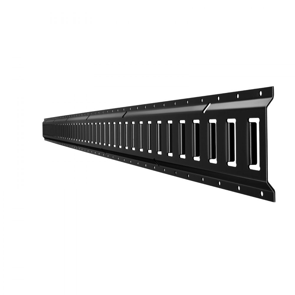 VEVOR E-Track Tie-Down Rails, 4 Pack, 7.7 ft E Track Rails Secures Cargo & Heavy Loads Up to 2,000 lbs, Trailer Tie-Down System Suitable for Garages, Vans, Motorcycle Tie Downs, ATV Mountings