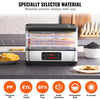VEVOR Food Dehydrator Machine, 5-Tray Fruit Dehydrator, 300W Electric Food Dryer w/ Digital Adjustable Timer & Temperature for Jerky, Herb, Meat, Beef, Fruit, Dog Treats and Vegetables, ETL Listed