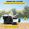 VEVOR Pool Pump 2.5HP, Above Ground Swimming Pool Pump with Filtration Basket, 8880 GPH Efficient Single Speed Water Circulation Pump for Pools, Spa, Meets Standard Requirements