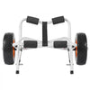 VEVOR Kayak Cart, 250 lbs Load Capacity, Foldable Kayak Trolley with 10-inch Solid Rubber Tires & 1 Ratchet Strap, Paddle Board Trolley for Carrying Kayaks, Canoes, Paddleboards, Float Mats, Jon Boats