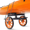 VEVOR Kayak Cart, 330 lbs Load Capacity, Canoe Cart Dolly with 15-inch Solid Rubber Tires & Kickstand, Assembles & Disassembles Within Seconds, Paddle Board Trolley for Kayaks, Canoes, Paddleboards