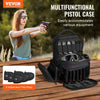 VEVOR Tactical Range Backpack for 6 Pistols, Gun Backpack with 6 Independent Pistol Bags & 10 Magazines, Pistol Backpack for Outdoor Hunting Shooting, Range Bag for Handguns Lockable Zipper, Black