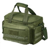 VEVOR Range Bag for 4 Pistols, Tactical Gun Range Bag with 3 Detachable Baffles & 6 Magazines, Firearm Shooting Handgun Bag for Outdoor Hunting Shooting Pistol Bag with Single Shoulder Strip, Green