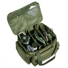 VEVOR Range Bag for 4 Pistols, Tactical Gun Range Bag with 3 Detachable Baffles & 6 Magazines, Firearm Shooting Handgun Bag for Outdoor Hunting Shooting Pistol Bag with Single Shoulder Strip, Green