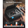 VEVOR Gun Safe for Handgun Biometric Fingerprint Pistol Safe with Bluetooth, for Storing 2 Handguns and 2 Magazines, 4-Way Quick Access, Steel Construction, with Automatic Lighting, Silent Mode, Black