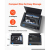 VEVOR Gun Safe for Handgun Biometric Fingerprint Pistol Safe with Bluetooth, for Storing 2 Handguns and 2 Magazines, 4-Way Quick Access, Steel Construction, with Automatic Lighting, Silent Mode, Black
