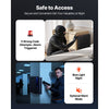 VEVOR Gun Safe, Slider Handgun Gun Safe with Fingerprint/Password/Key, 3-Way Quick Access Firearm Case Box with Lighting for 1 Pistol & Magazine, Mounted Pistol Gun Box for Nightstand Bedside Desk Car