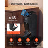 VEVOR Gun Safe for Handgun Biometric Fingerprint Pistol Safe 4-Way Access, for Bedroom Nightstand, Desks, Thick Steel Construction, with LCD Display, Automatic Lighting, Optional Silent Mode, Black