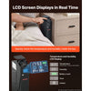 VEVOR Gun Safe for Handgun Biometric Fingerprint Pistol Safe 4-Way Access, for Bedroom Nightstand, Desks, Thick Steel Construction, with LCD Display, Automatic Lighting, Optional Silent Mode, Black