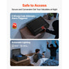 VEVOR Gun Safe, Heavy Duty Handgun Safe with Fingerprint/Password/Key, 3-Way Quick Access Firearm Case Box with Lighting for 2 Pistols & 2 Magazines, Pistol Gun Box for Nightstand Bedside Desk Car