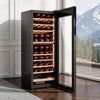 VEVOR 42 Bottle Wine Fridge, Freestanding Wine Cooler Refrigerator, Dual Zone Cooler, 41℉ to 65℉ Adjustable Temp Mini Cellar, Glass Door, For Home Office Bar, Red White Champagne or Sparkling Wines
