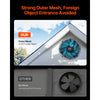 VEVOR Gable Mount Fan, 16 Inch Attic Exhaust Fan with Adjustable Thermostat & Outer Mesh, 2940 CFM House Ventilator Cools Up to 4200 Sq.Ft, Quiet Ventilation for Roof, Garage & Shop, Vibrant Orange