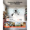 VEVOR Gable Mount Fan, 15 in Gable Attic Vent Exhaust Fan with Thermostat, 1300 CFM Cooling and Ventilation for Home, Garage, Warehouses, Workshops, Carbon Steel Housing with Mounting Bracket, Silver