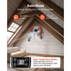 VEVOR Gable Mount Fan, 16 in Attic Vent Exhaust Fan 2940 CFM Thermostat, Cooling and Ventilation for Home, Garage, Warehouse, Workshop, Carbon Steel Housing with Mounting Brackets & Hardware, Orange