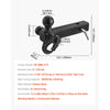 VEVOR Trailer Hitch, Tri-Ball Mount with Hook & Pin, Trailer Ball Size 1-7/8", 2" and 2-5/16", Fit 2-Inch Hitch Receiver, Max 10,000 lbs Ball Hitch, Towing Hitch for RVs, SUVs, ATVs, and Trucks, Black