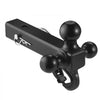 VEVOR Trailer Hitch, Tri-Ball Mount with Hook & Pin, Trailer Ball Size 1-7/8", 2" and 2-5/16", Fit 2-Inch Hitch Receiver, Max 10,000 lbs Ball Hitch, Towing Hitch for RVs, SUVs, ATVs, and Trucks, Black