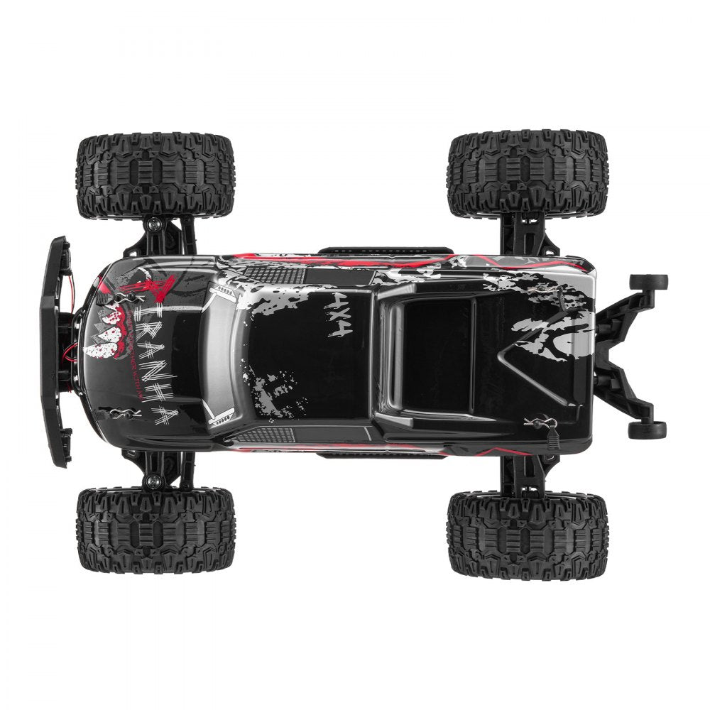 VEVOR Remote Control Car, 1:10 Scale RC Car for Kids, All Terrain 4WD Off-Road Monster Truck with 45° Wheelie & 2 Batteries, 38 km/h High Speed Hobby Racing Car - Ideal Gift for 8+ Years Kids, IPX4