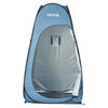 VEVOR Pop up Shower Tent, Instant Portable Privacy Tent Changing Room with Ground Stakes, Ropes, and Carry Bag, 190T Polyester with Silver Coating, Quick Setup, for Camping, Beach, Fishing, Blue