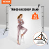 VEVOR 12 x 10 ft Heavy Duty Backdrop Stand, Height Adjustable Photography Backdrop Stand, Background Support System with 6 Clamps and A Carry Bag, for Party, Wedding, Display, Photo