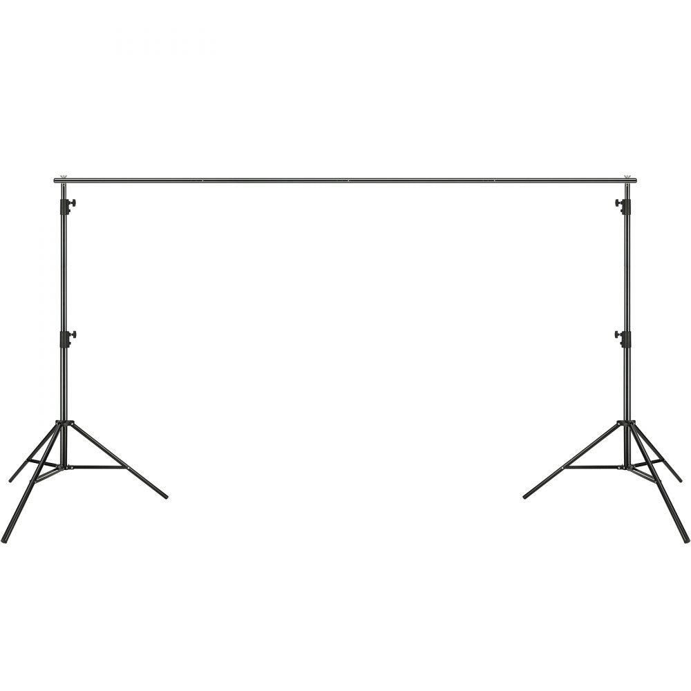 VEVOR 12 x 10 ft Heavy Duty Backdrop Stand, Height Adjustable Photography Backdrop Stand, Background Support System with 6 Clamps and A Carry Bag, for Party, Wedding, Display, Photo