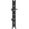 VEVOR Single Folding Security Gate, 48\" H x 37\" W Folding Door Gate, Steel Accordion Security Gate, Flexible Expanding Security Gate, 360° Rolling Barricade Gate, Scissor Gate or Door with Padlock