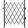 VEVOR Single Folding Security Gate, 5\' H x 5-1/2\' W Folding Door Gate, Steel Accordion Security Gate, Flexible Expanding Security Gate, 360° Rolling Barricade Gate, Scissor Gate/Door with Padlock