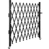 Single Folding Security Gate, 74"W x 51.57"H Folding Door Gate, Steel Accordion Security Gate, Flexible Expanding Security Gate, 360° Rolling Barricade Gate, Scissor Gate or Door with Padlock