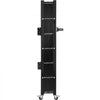 Single Folding Security Gate, 74"W x 51.57"H Folding Door Gate, Steel Accordion Security Gate, Flexible Expanding Security Gate, 360° Rolling Barricade Gate, Scissor Gate or Door with Padlock