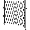 Single Folding Security Gate, 74"W x 51.57"H Folding Door Gate, Steel Accordion Security Gate, Flexible Expanding Security Gate, 360° Rolling Barricade Gate, Scissor Gate or Door with Padlock
