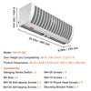 VEVOR 36" Industrial Air Door Blower, Dual-Speed 1200CFM, for Indoor Entryways, Includes Robust Limit Switch, Wall Mount Design, 110V Non-Heated, Simplified Installation