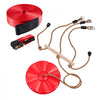 VEVOR Zipline Kit, 65 ft, Polyester Strap, Backyard Zipline, Up to 330 lb, for Backyard Play, Durable Zipline for Kids with Ratchet Tensioner, Swing Seat & 3-in-1 Setup, Ages 6-16, Not for Adults
