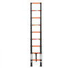 VEVOR Telescoping Ladder, 8.5 ft Extension Ladder One-Button Retraction, Heavy-Duty 330 lbs Capacity, for Home Repairs, Painting, Window Cleaning and RV, Aluminum, Anti-Slip Steps, Orange & Black
