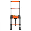 VEVOR Telescoping Ladder, 8.5 ft Extension Ladder Multi-Button Retraction, Heavy-Duty 330 lbs Capacity, for Home Repairs, Painting, Window Cleaning and RV, Aluminum, Anti-Slip Steps, Orange & Black