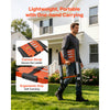 VEVOR Telescoping Ladder, 10.5 ft Extension Ladder One-Button Retraction, Heavy-Duty 330 lbs Capacity, for Home Repairs, Painting, Window Cleaning and RV, Aluminum, Anti-Slip Steps, Orange & Black