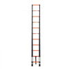 VEVOR Telescoping Ladder, 10.5 ft Extension Ladder One-Button Retraction, Heavy-Duty 330 lbs Capacity, for Home Repairs, Painting, Window Cleaning and RV, Aluminum, Anti-Slip Steps, Orange & Black
