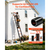 VEVOR Telescoping Ladder, 10.5 ft Extension Ladder Multi-Button Retraction, Heavy-Duty 330 lbs Capacity, for Home Repairs, Painting, Window Cleaning and RV, Aluminum, Anti-Slip Steps, Orange & Black