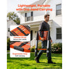 VEVOR Telescoping Ladder, 10.5 ft Extension Ladder Multi-Button Retraction, Heavy-Duty 330 lbs Capacity, for Home Repairs, Painting, Window Cleaning and RV, Aluminum, Anti-Slip Steps, Orange & Black