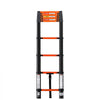 VEVOR Telescoping Ladder, 10.5 ft Extension Ladder Multi-Button Retraction, Heavy-Duty 330 lbs Capacity, for Home Repairs, Painting, Window Cleaning and RV, Aluminum, Anti-Slip Steps, Orange & Black