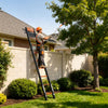 VEVOR Telescoping Ladder, 12.5 ft Extension Ladder One-Button Retraction, Heavy-Duty 330 lbs Capacity, for Home Repairs, Painting, Window Cleaning and RV, Aluminum, Anti-Slip Steps, Orange & Black