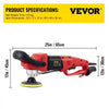 VEVOR Wet Polisher Grinder, Variable Speed 4\" & 5\" Diamond Polishing Pads, Buffing Machine with 78.7\" Water Pipe Adapter & Splash Shield, Electronic Concrete Stone for Title Floor Countertop CE