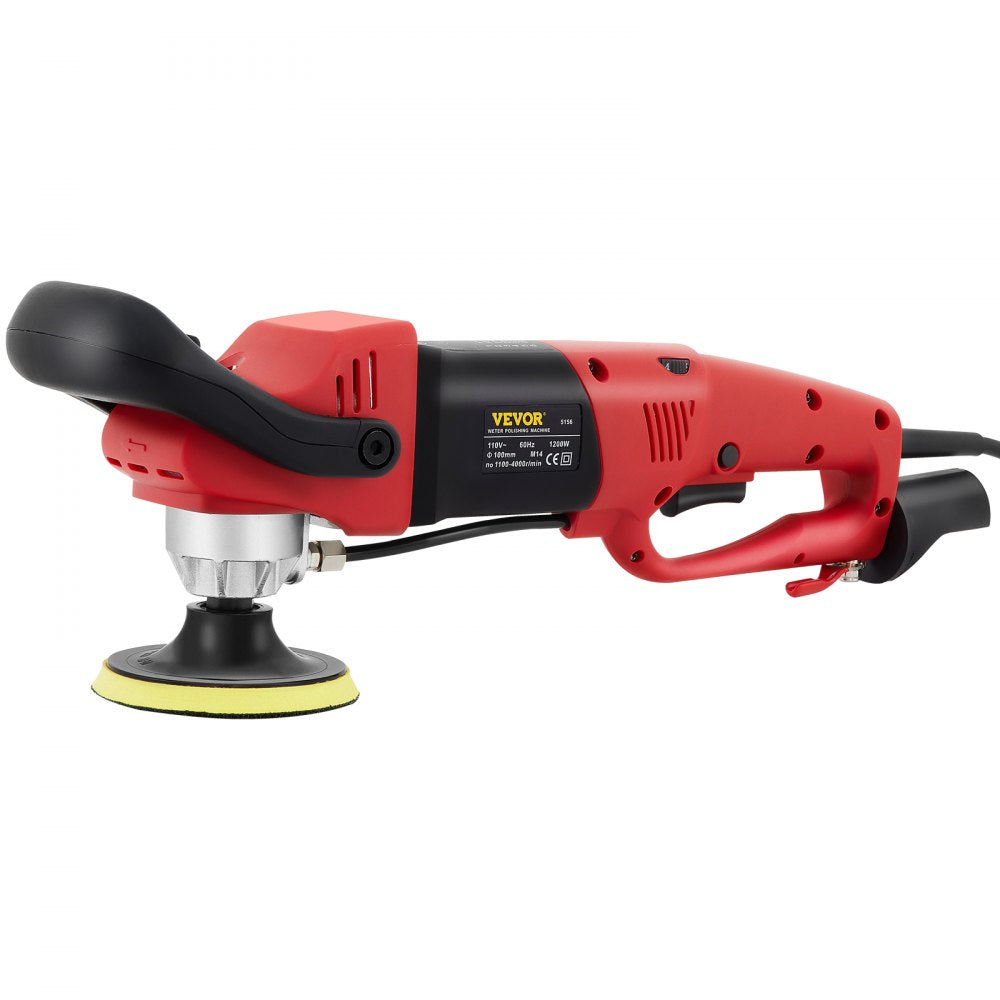 VEVOR Wet Polisher Grinder, Variable Speed 4\" & 5\" Diamond Polishing Pads, Buffing Machine with 78.7\" Water Pipe Adapter & Splash Shield, Electronic Concrete Stone for Title Floor Countertop CE