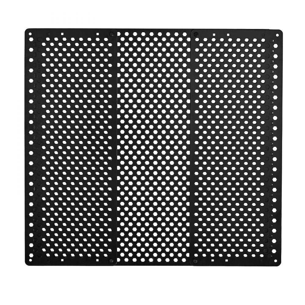 VEVOR RV Screen Door Protector, Adjusts from 22 to 31.5 inch, Adjustable Door Grille, Easy to Install, Reinforced Breathable Honeycomb Holes, Iron Camper RV Entry Protector for Pet Protection, Black