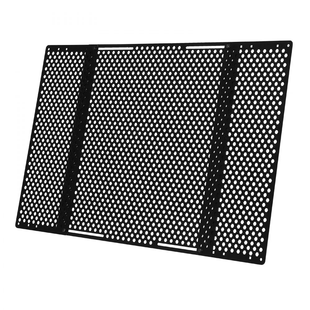 VEVOR RV Screen Door Protector, Adjusts from 22 to 31.5 inch, Adjustable Door Grille, Easy to Install, Reinforced Breathable Honeycomb Holes, Iron Camper RV Entry Protector for Pet Protection, Black