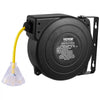 VEVOR Retractable Extension Cord Reel, 50 FT, Heavy Duty 14AWG/3C SJTOW Retractable Power Cord with Lighted Triple Tap Outlet, 13 Amp Circuit Breaker 180° Swivel Bracket for Ceiling or Wall Mount