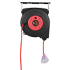 VEVOR Retractable Extension Cord Reel, 50 FT, Heavy Duty 14AWG/3C SJTOW Retractable Power Cord with Lighted Triple Tap Outlet, 13 Amp Circuit Breaker 180° Swivel Bracket for Ceiling or Wall Mount