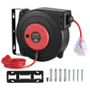 VEVOR Retractable Extension Cord Reel, 50 FT, Heavy Duty 14AWG/3C SJTOW Retractable Power Cord with Lighted Triple Tap Outlet, 13 Amp Circuit Breaker 180° Swivel Bracket for Ceiling or Wall Mount
