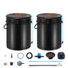 VEVOR DWC Hydroponics Grow System, Hydroponic Growing System with Top Drip Kit, Deep Water Culture 5-Gallon 2 Buckets, with Air Pump, Air Stones and Water Level Device for Leafy Vegetables