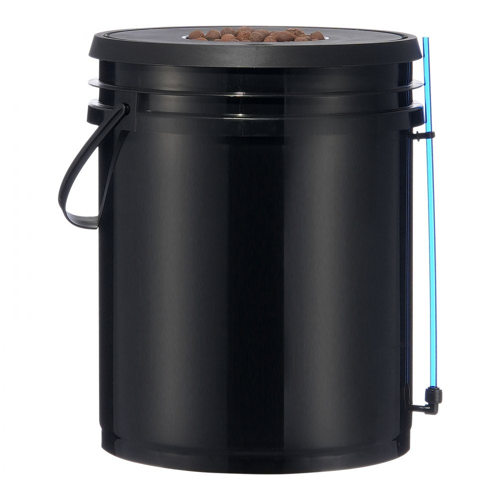 VEVOR DWC Hydroponic System, 5 Gallon 4 Buckets, Deep Water Culture Growing Bucket, Hydroponics Grow Kit with Pump, Air Stone and Water Level Device, for Indoor/Outdoor Leafy Vegetables